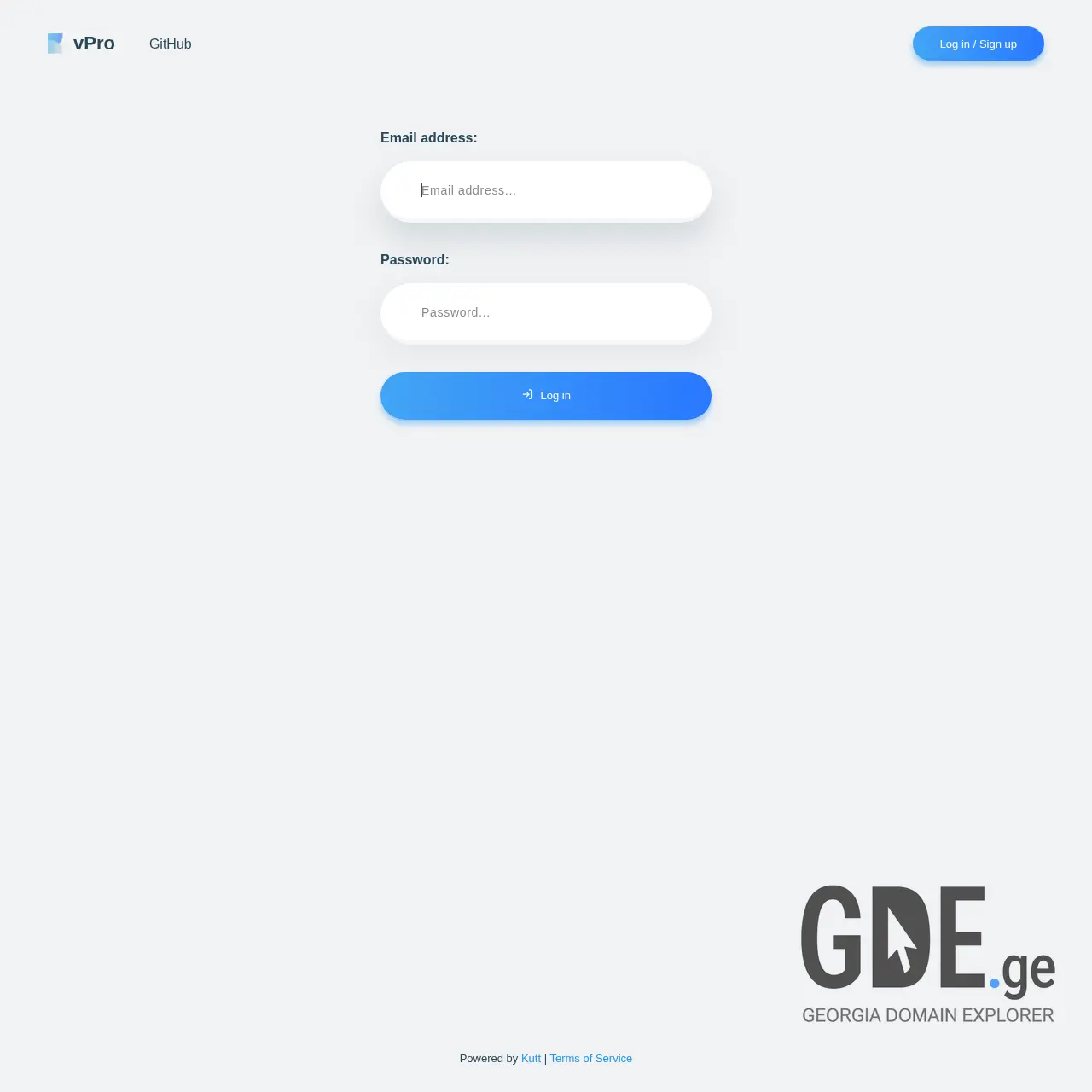 Screenshot of the site vpro.ge at 2026-03-27