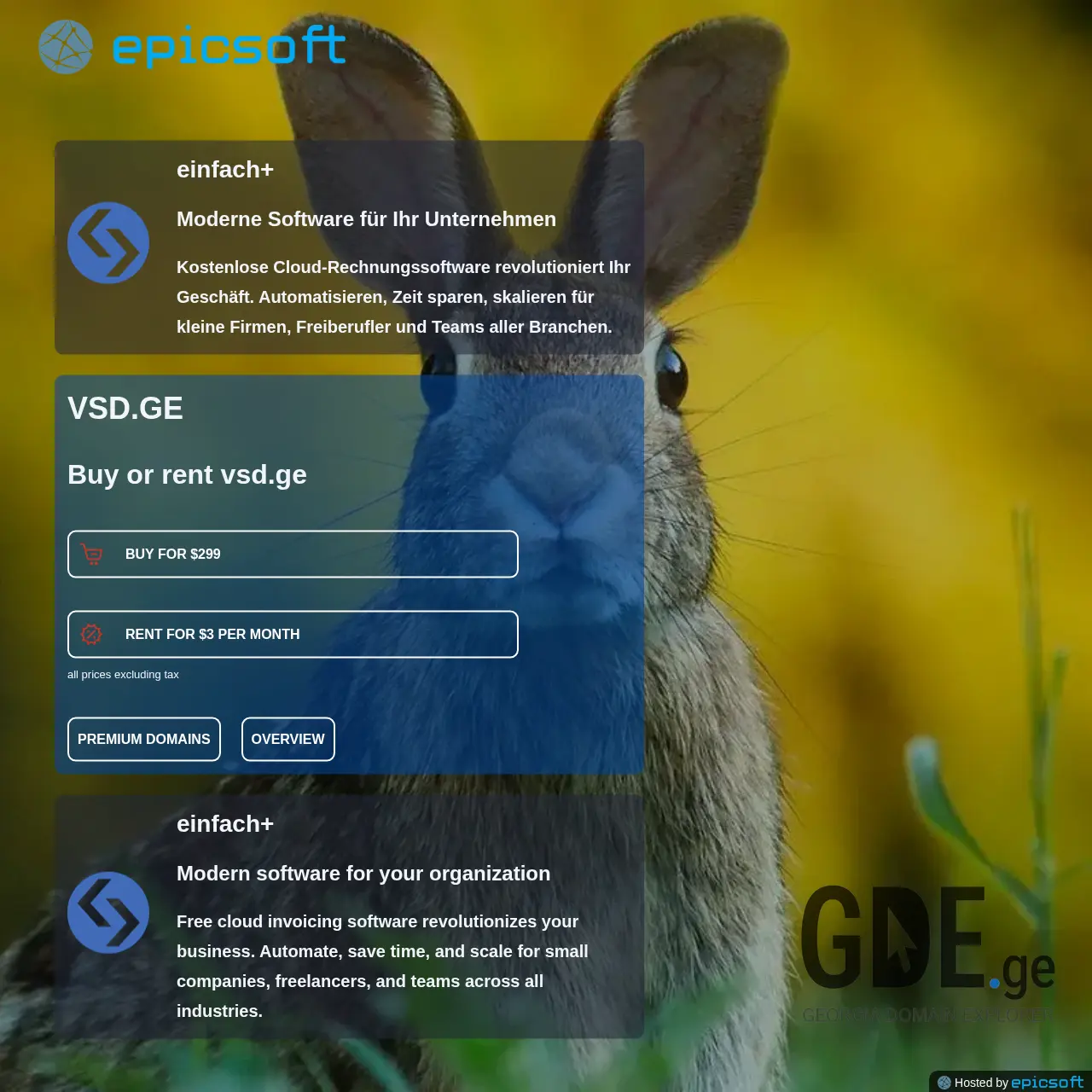 Screenshot of the site vsd.ge at 2026-03-27