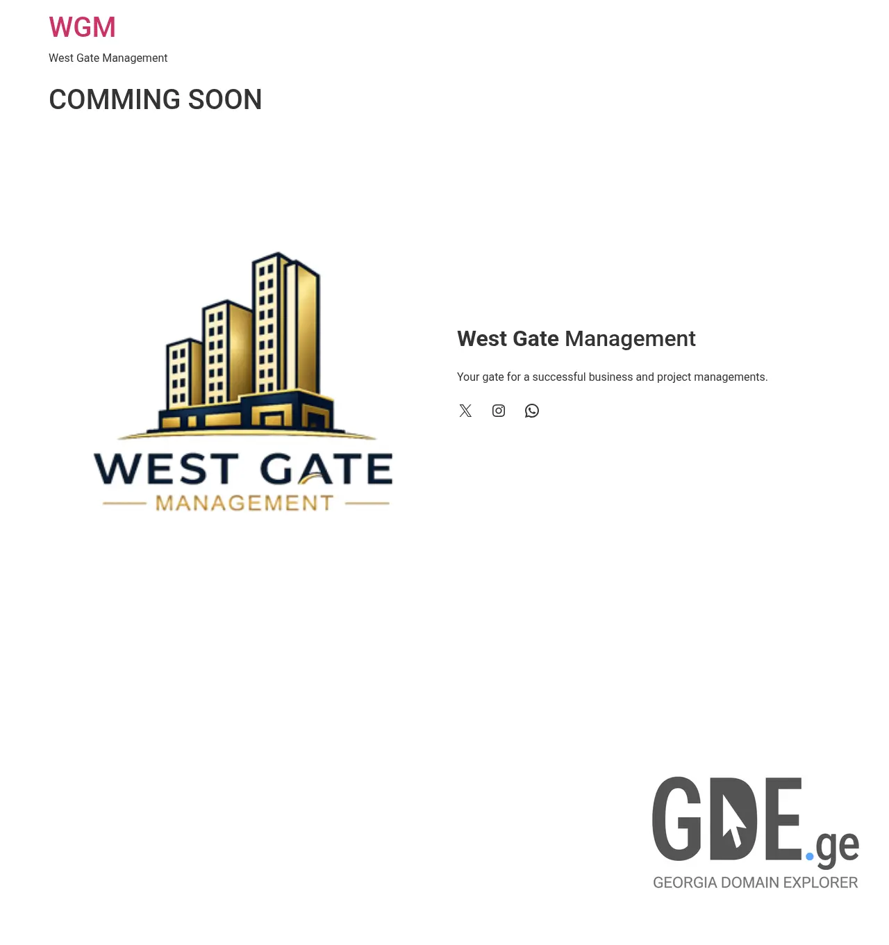 Screenshot of the site wgm.ge at 2026-05-30