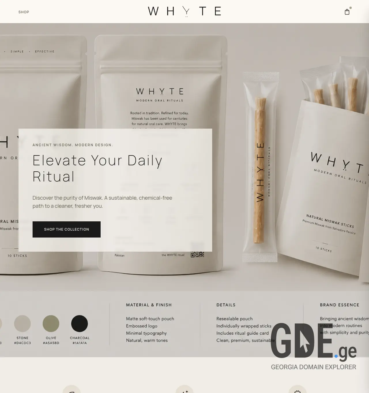Screenshot of the site whyte.ge at 2026-06-16