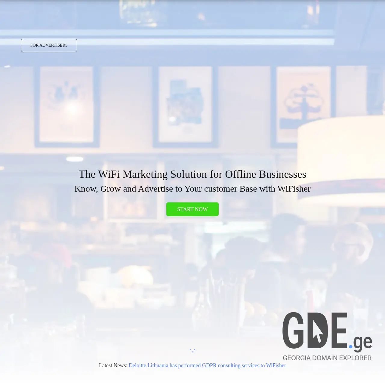 Screenshot of the site wifisher.ge at 2026-03-27