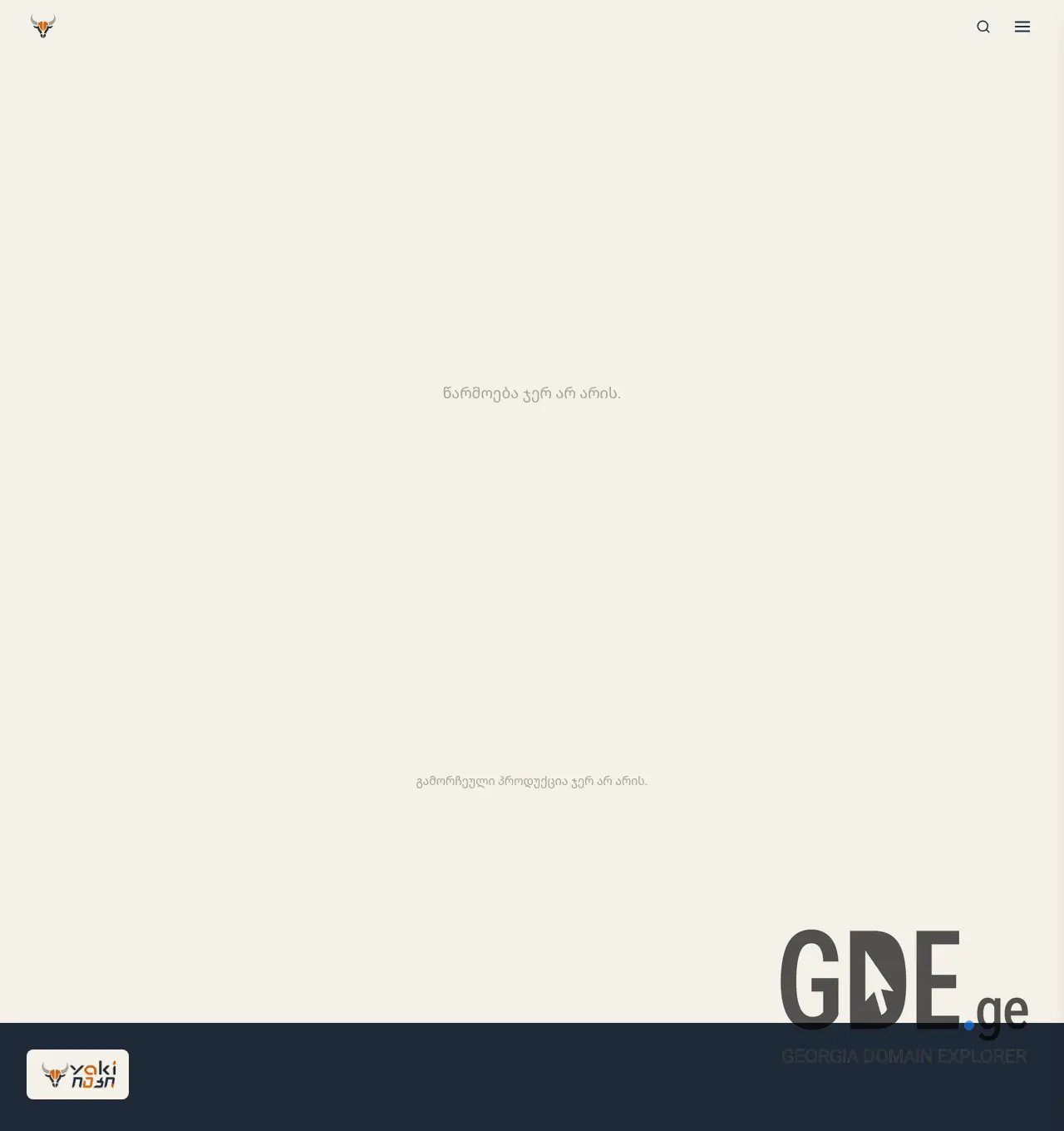 Screenshot of the site yaki.ge at 2026-06-24