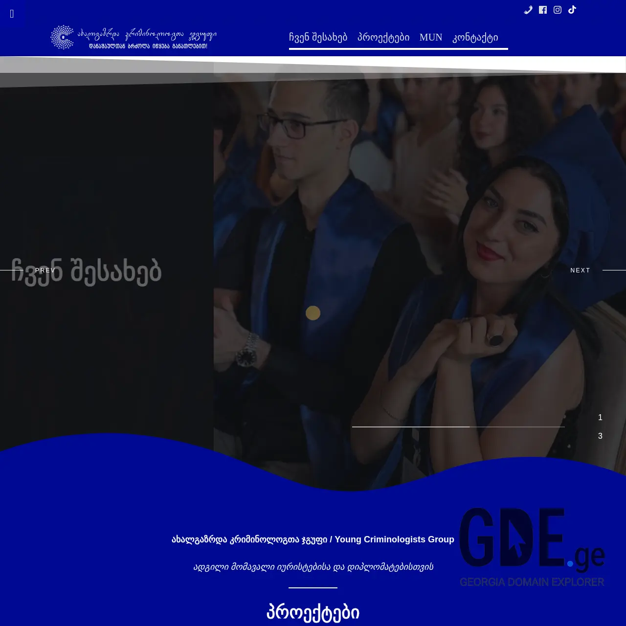 Screenshot of the site ycg.ge at 2026-03-01
