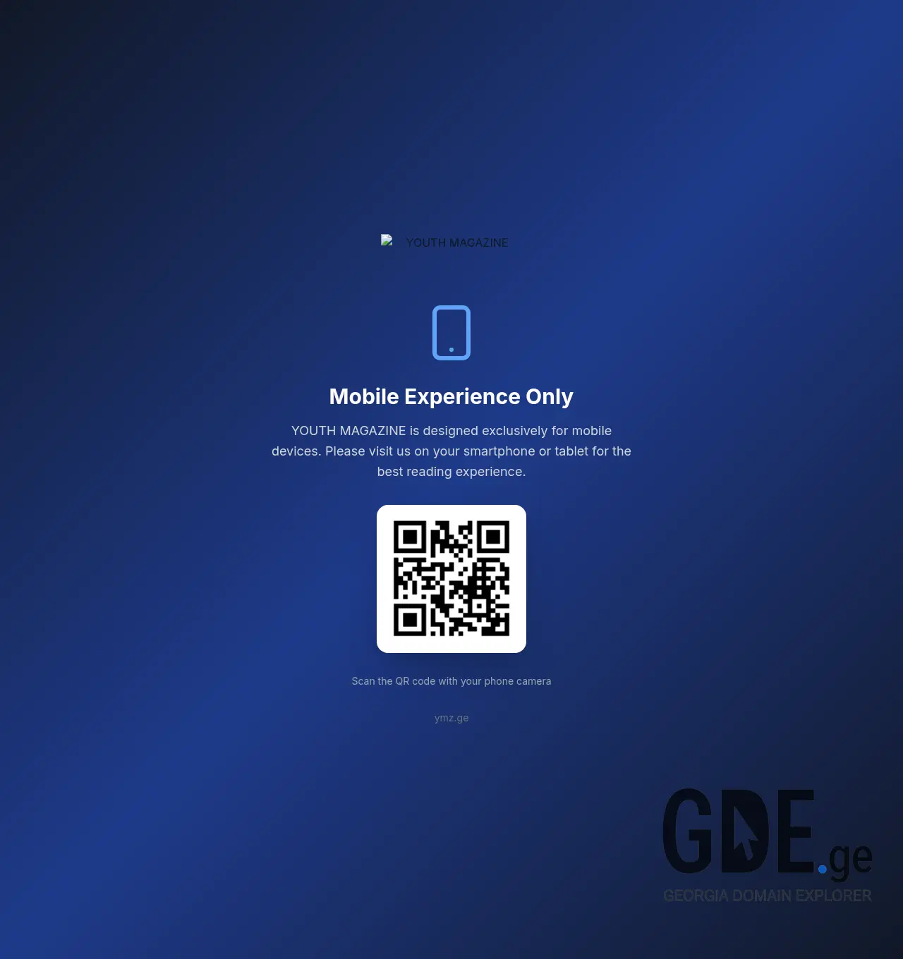 Screenshot of the site ymz.ge at 2026-04-23