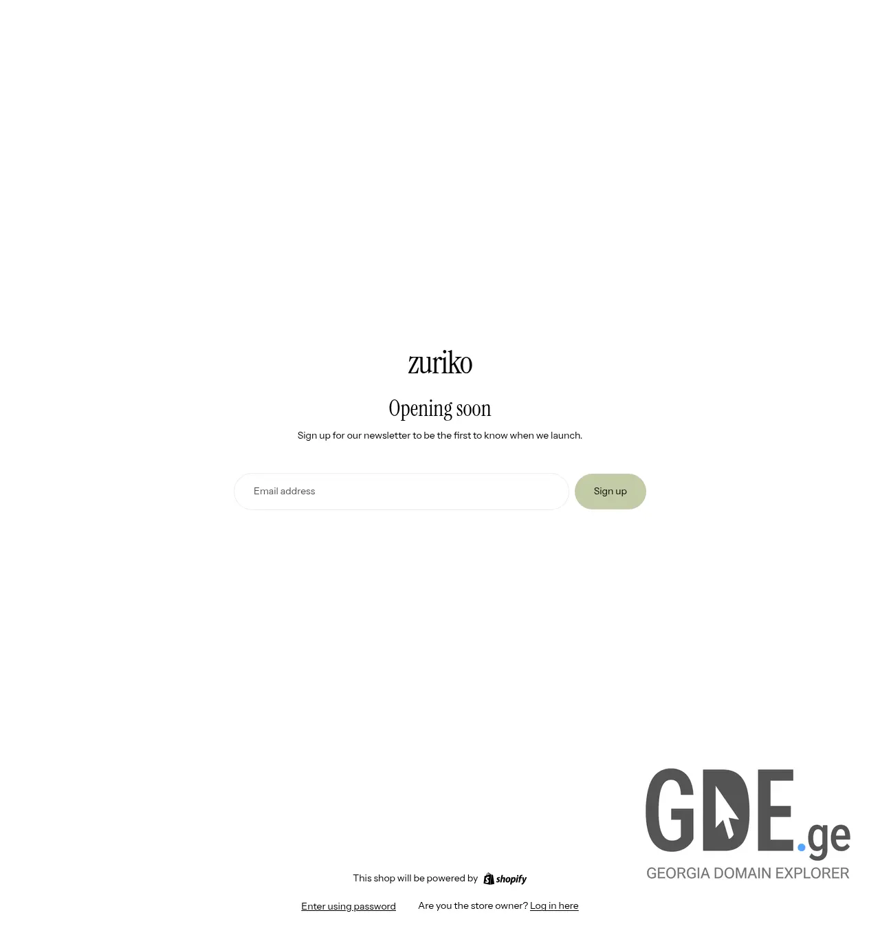 Screenshot of the site zuriko.ge at 2026-05-15